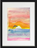 Dianne Harvey, Dolphins at Sunset
