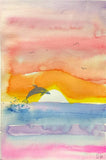 Dianne Harvey, Dolphins at Sunset