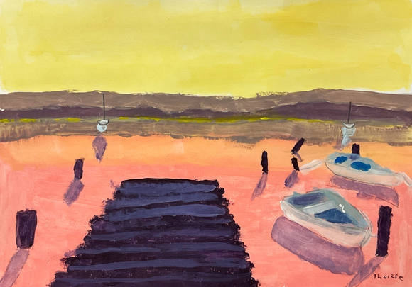 Therese Hill, Sunset on the lake